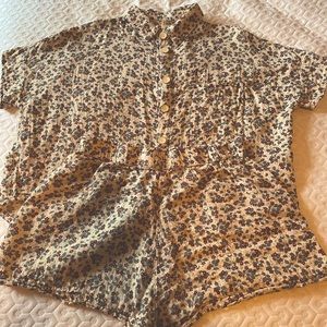 Rylee and Cru womens floral print set like new cotton gauze